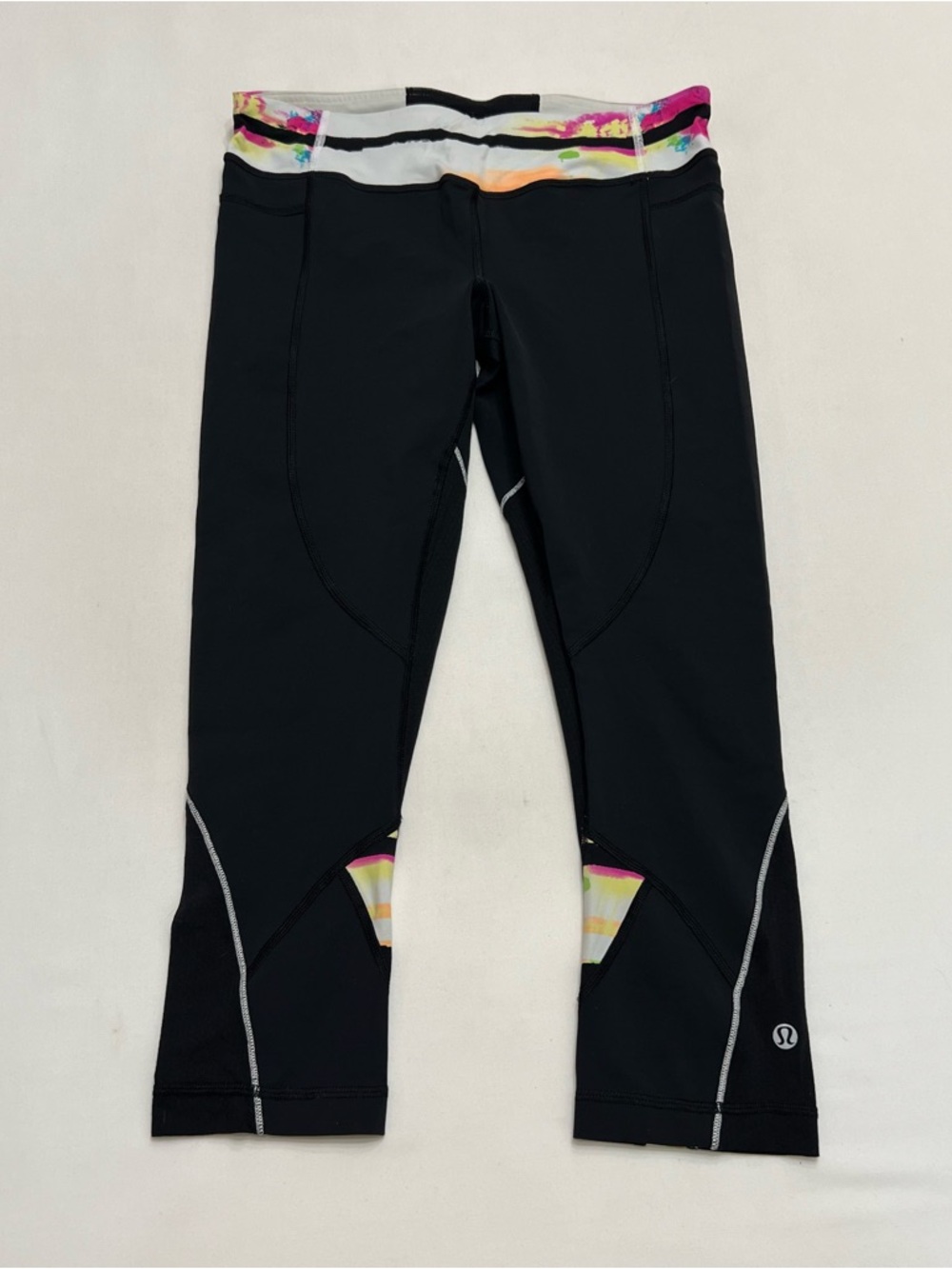 Lululemon Run Inspire Capri Crop Leggings Sz 8 Y2K Yoga Gym Pilates